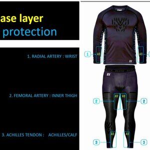 Elite Hockey Protective Compression Pants, Size Jr. Large